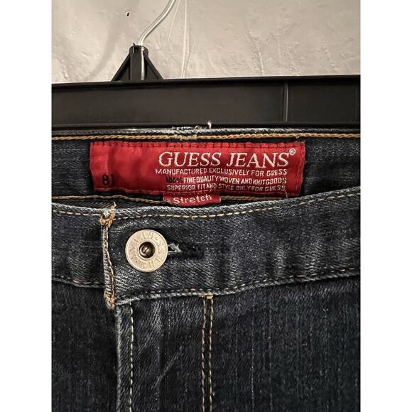 Guess Mid Rise Boot Cut Blue Jeans Sz 32 Stretch Vintage 90’s - Picture 2 of 7